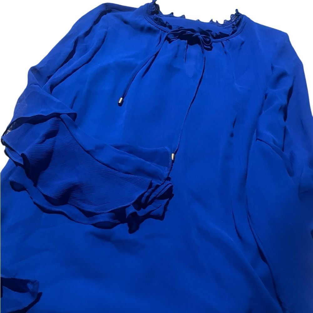 Chicos size 2 Elegant Blue Women's Top like new size XL (3)